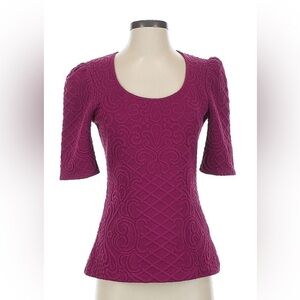 Anthropology Deletta Magenta top.